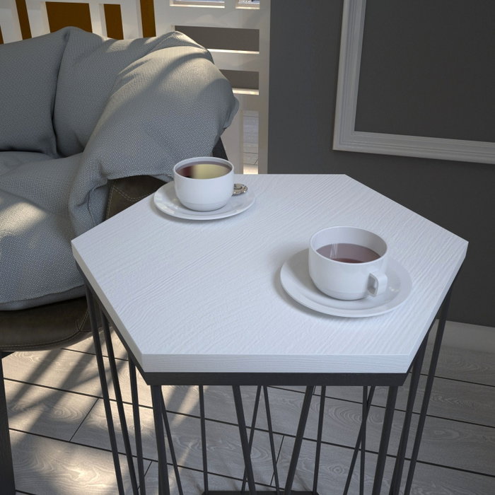 Hanah Home Cetrus Wood - Blanco y Negro